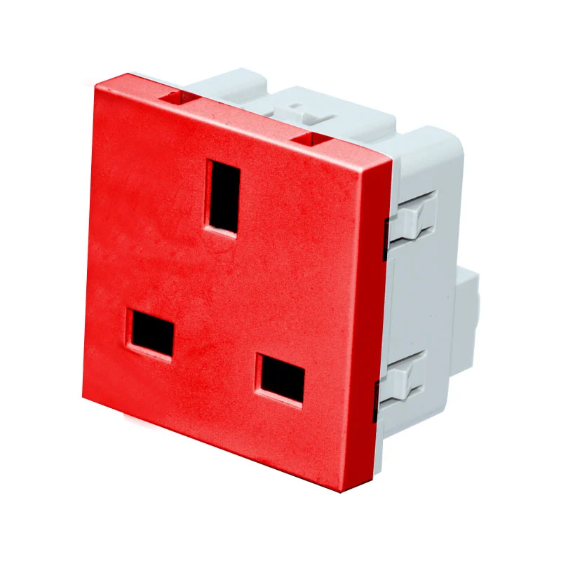 Britse Standaard Rooi 3Pin Socket Funksie Module