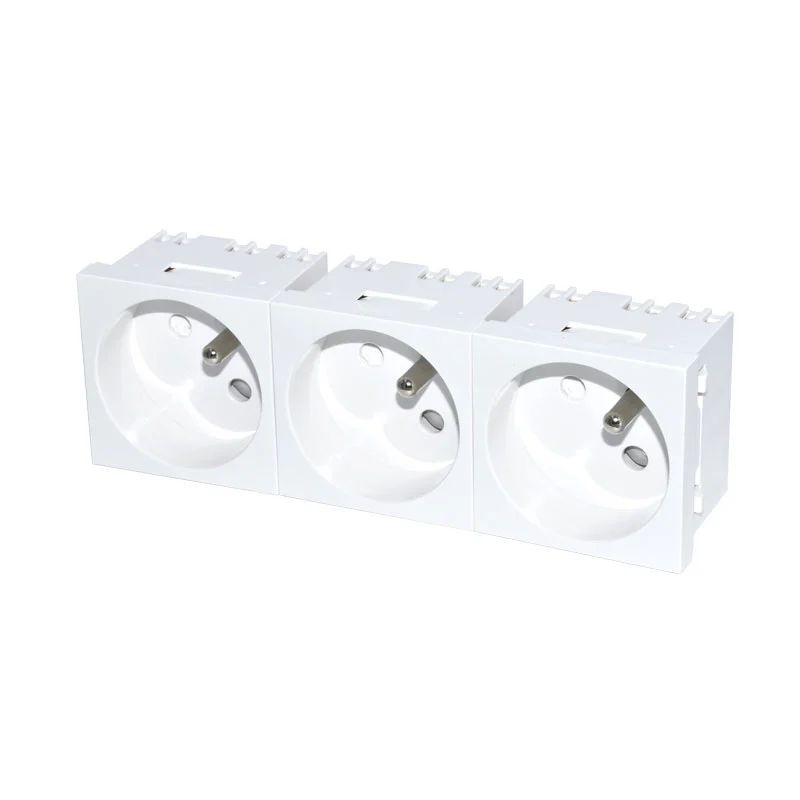 Franse Socket 16A 250V Drie Universele Module