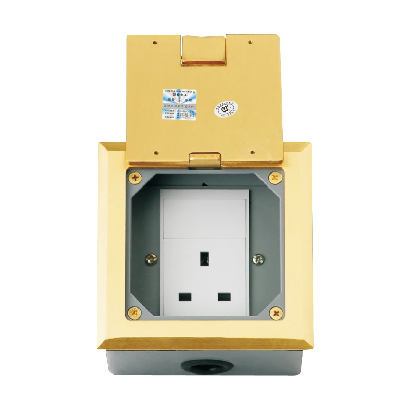 Opwaartse Clamshell Multi-Function Floor Socket 3 Module Kapasiteit